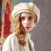 Hats leatherette Beret Hat Floppy Hat Wedding Casual Elegant Wedding With Pure Color Headpiece Headwear