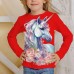 Girls' 3D Graphic Cartoon Unicorn T shirt Tee Long Sleeve 3D Print Summer Spring Fall Active Fashion Cute Polyester Kids 3-12 Years Outdoor Casual Daily Regular Fit