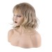 Blonde Wigs for Women Synthetic Wig Curly with Bangs Wig Blonde Short Blonde Synthetic Hair