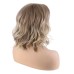 Blonde Wigs for Women Synthetic Wig Curly with Bangs Wig Blonde Short Blonde Synthetic Hair