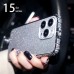 Phone Case For iPhone 15 Pro Max Plus iPhone 14 13 12 11 Pro Max Plus Back Cover Camera Lens Protector Bling Glitter Shiny Shockproof Acrylic