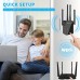 2023 Newest WiFi Extender WiFi Booster Cover Up To 9800 Sq.ft & 50 Devices WiFi Range Extenders Signal Booster For Home Wireless Internet Signal Amplifier With Ethernet Port WiFi Repeater