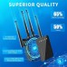 2023 Newest WiFi Extender WiFi Booster Cover Up To 9800 Sq.ft & 50 Devices WiFi Range Extenders Signal Booster For Home Wireless Internet Signal Amplifier With Ethernet Port WiFi Repeater