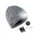 Bluetooth Beanie Wireless Hat LED Light Knitted Hat Bluetooth 5.2 Earbuds Warm Men Women Hat Winter Warm Beanie Wireless Outdoor Sport Headset Stereo Music Headphone for Christmas Gift