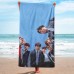 BTS Pattern Beach Towel Beach Blanket Bath Towel