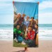 BTS Pattern Beach Towel Beach Blanket Bath Towel