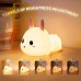 Timer Night Light with Remote Control Nusery Lamp USB Rechargeable Cute Rabbit Children's Bedside Gift