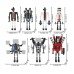 7 PcsSkibidi Toilet men Compatible with LE -GO building blocks Skibidi Toilet Man vs Monitor Man Titan TV Man Audio Man Toy