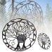 Metal Tree Of Life Ring Wrought Iron Ring Of Life Garden Crafts Wall Decoraiton Patio Yard Crafts Accessory