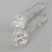 Women's Zircon Earrings Fine Jewelry Classic Precious Stylish Simple Earrings Jewelry White For Wedding Party 1 Pair