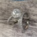 Ring Wedding Classic F1209 Platinum Gold Copper Precious Fashion Simple 2pcs Zircon