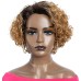 Fashion Short Wavy Human Hair Wigs for Black Women Side Part Wear and Go Glueless Wigs 100% Brazilian Remy Hair Cute Curly Bob Wig Natural Looking