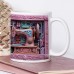 3D Sewing Mug, 3D Floral Sewing Machine, 3D Sewing Machine Mug, Ceramic Coffee Mug, 3D Coffee Mug Wrap, Sewing Gift for Women, Christmas Gift Xmas Gift