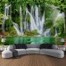 Magnificent Waterfall Forest Scenery Tapestry Art Decoration Curtain Hanging Family Bedroom Living Room Decoration