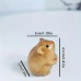 1pc Cute Wooden Small Mouse Ornament,Home Decor Retro Mini Crafted Small Mouse Figurines Wooden Sculptures Carving Carving Ornament Tea Pet Hand Toy For Moss Landscape Bookshelf