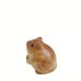 1pc Cute Wooden Small Mouse Ornament,Home Decor Retro Mini Crafted Small Mouse Figurines Wooden Sculptures Carving Carving Ornament Tea Pet Hand Toy For Moss Landscape Bookshelf