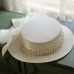 Hats Flax Bucket Hat Horse Race Ladies Day Melbourne Cup Elegant Retro With Imitation Pearl Bow(s) Headpiece Headwear