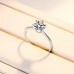 Ring Wedding Geometrical Silver Rhinestone S925 Sterling Silver Stylish Simple Luxury 1PC