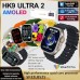 HK9 ULTRA 2 Smart Watch 2.12 inch Smartwatch Fitness Running Watch Bluetooth Temperature Monitoring Pedometer Call Reminder Compatible with Android iOS Women Men Long Standby Hands-Free Calls