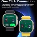 HK9 ULTRA 2 Smart Watch 2.12 inch Smartwatch Fitness Running Watch Bluetooth Temperature Monitoring Pedometer Call Reminder Compatible with Android iOS Women Men Long Standby Hands-Free Calls