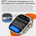 HK9 ULTRA 2 Smart Watch 2.12 inch Smartwatch Fitness Running Watch Bluetooth Temperature Monitoring Pedometer Call Reminder Compatible with Android iOS Women Men Long Standby Hands-Free Calls