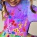 Girls' 3D Floral Dress Long Sleeve 3D Print Fall Winter Sports & Outdoor Daily Holiday Cute Casual Beautiful Kids 3-12 Years Casual Dress A Line Dress Above Knee Polyester Regular Fit