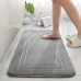 1pc Plush Memory Foam Bath Rug, Anti-skid Bath Mat, Non-slip Carpet For Bathroom, Non-slip Absorbent Bathroom Floor Mat, Machine Washable Bathroom Foot Mat, Bathroom Accessories, Bathroom Decor, Home