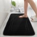 1pc Plush Memory Foam Bath Rug, Anti-skid Bath Mat, Non-slip Carpet For Bathroom, Non-slip Absorbent Bathroom Floor Mat, Machine Washable Bathroom Foot Mat, Bathroom Accessories, Bathroom Decor, Home