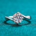 Ring Party Classic 1 2 3 Silver Heart Precious Cute Stylish 1PC Zircon