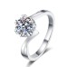 Ring Party Classic 1 2 3 Silver Heart Precious Cute Stylish 1PC Zircon