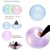 1/2/3 pcs Toy Bubble Ball with pump 27/47 inch Holiday Bouncy Ball Elastic Super Large Beach Balloon Inflatable Funny Toy Ball for Garden Outdoor Indoor Play