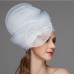 Fascinators Vintage Style Elegant & Luxurious Tulle Hats Headdress with Feather Flower Trim 1 PC Wedding Horse Race Ladies Day Headpiece