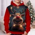 Boys 3D Elk Hoodie Pullover Long Sleeve 3D Print Fall Winter Fashion Streetwear Cool Polyester Kids 3-12 Years Hooded Outdoor Casual Daily Regular Fit