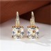 Women's Zircon Stud Earrings Fine Jewelry Classic Precious Stylish Simple Earrings Jewelry Black / Turquoise / White For Gift Festival 1 Pair