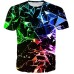 Kids Boys T shirt Short Sleeve 3D Print Optical Illusion Crewneck Rainbow Children Tops Spring Summer Active Fashion Daily Daily Outdoor Regular Fit 3-12 Years