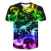 Kids Boys T shirt Short Sleeve 3D Print Optical Illusion Crewneck Rainbow Children Tops Spring Summer Active Fashion Daily Daily Outdoor Regular Fit 3-12 Years