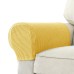 2 Pcs Stretch Armrest Covers Spandex Jacquard Arm Covers Soft and Elastic Protector for Chairs Couch Sofa Armchair Slipcovers Recliner Sofa