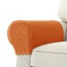 2 Pcs Stretch Armrest Covers Spandex Jacquard Arm Covers Soft and Elastic Protector for Chairs Couch Sofa Armchair Slipcovers Recliner Sofa