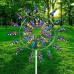 Unique and Magical Metal Windmill - 3D Outdoor Wind Kinetic Sculpture Move with The Wind - Metal Wind Spinners Suitable for Garden Terrace Lawn Yard Landscape Decoration