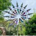 Unique and Magical Metal Windmill - 3D Outdoor Wind Kinetic Sculpture Move with The Wind - Metal Wind Spinners Suitable for Garden Terrace Lawn Yard Landscape Decoration