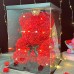 Rose Bear Artificial Foam Flowers with LED Light & Gift Box- Perfect Romantic Gift for Valentine's Day, Mother's Day, Anniversary, Wedding, Birthday, Thanksgiving, and Christmas 25cm/10inch