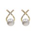 Women's Pearl Stud Earrings Fine Jewelry Classic Precious Elegant Stylish Imitation Pearl Earrings Jewelry White For Gift Festival 1 Pair