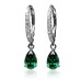 Women's Zircon Hoop Earrings Fine Jewelry Pear Cut Precious Elegant Stylish Earrings Jewelry 1 / 2 / 3 For Gift Festival 1 Pair