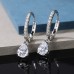 Women's Zircon Hoop Earrings Fine Jewelry Pear Cut Precious Elegant Stylish Earrings Jewelry 1 / 2 / 3 For Gift Festival 1 Pair