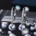 Women's Zircon Hoop Earrings Fine Jewelry Pear Cut Precious Elegant Stylish Earrings Jewelry 1 / 2 / 3 For Gift Festival 1 Pair