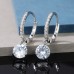 Women's Zircon Hoop Earrings Fine Jewelry Pear Cut Precious Elegant Stylish Earrings Jewelry 1 / 2 / 3 For Gift Festival 1 Pair