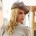 Hats 100% Wool Beret Hat Floppy Hat Wedding Casual Cute Retro With Pure Color Headpiece Headwear