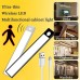 USB Rechargeable Magnetic Wall Motion Sensor Night Lamp Warodrobe Light Under Led Cabinet Lights Battery Powered Operated Night Lights for Bedroom Wardrobe Stairs