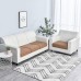 Stretch Sofa seat Cushion Cover Slipcover Elastic Couch Armchair Loveseat 4 or 3 Seater Grey Plain Solid Soft Durable Washable