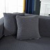 Stretch Sofa seat Cushion Cover Slipcover Elastic Couch Armchair Loveseat 4 or 3 Seater Grey Plain Solid Soft Durable Washable